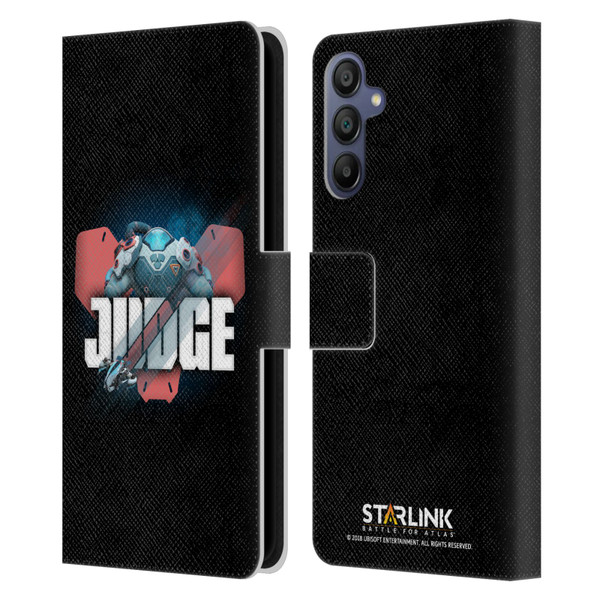 Starlink Battle for Atlas Character Art Judge Leather Book Wallet Case Cover For Samsung Galaxy A15