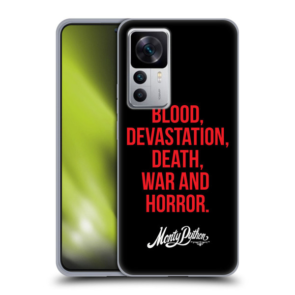 Monty Python Key Art Blood Devastation Death War And Horror Soft Gel Case for Xiaomi 12T 5G / 12T Pro 5G / Redmi K50 Ultra 5G