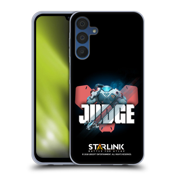 Starlink Battle for Atlas Character Art Judge Soft Gel Case for Samsung Galaxy A15