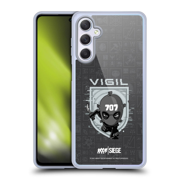 Tom Clancy's Rainbow Six Siege Chibi Operators Vigil Soft Gel Case for Samsung Galaxy M54 5G