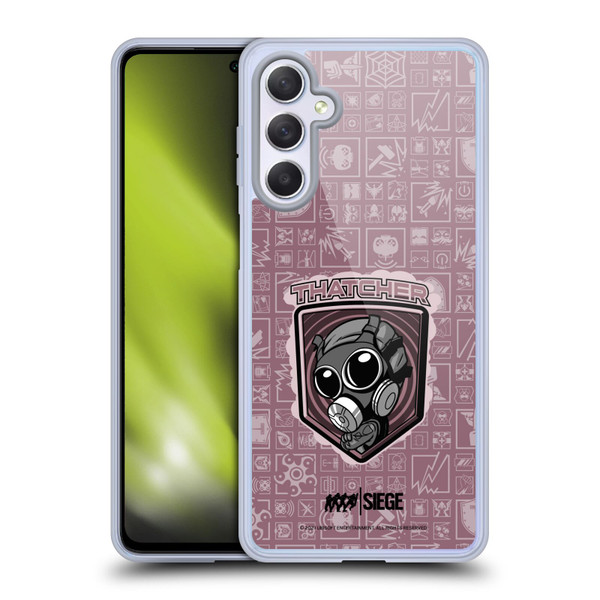 Tom Clancy's Rainbow Six Siege Chibi Operators Thatcher Soft Gel Case for Samsung Galaxy M54 5G
