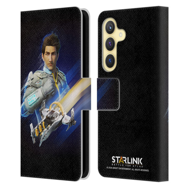 Starlink Battle for Atlas Character Art Mason Arana Leather Book Wallet Case Cover For Samsung Galaxy S24 5G