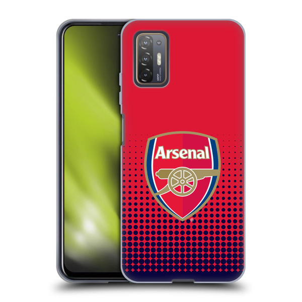 Arsenal FC Crest 2 Fade Soft Gel Case for HTC Desire 21 Pro 5G