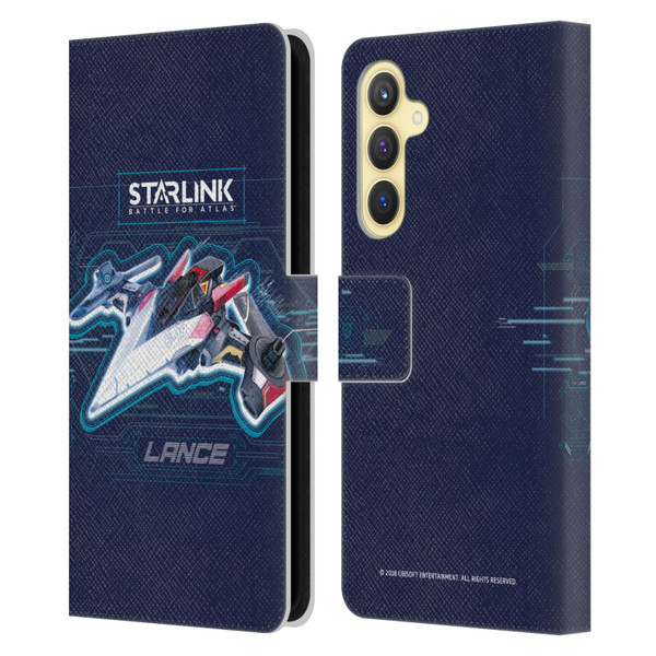 Starlink Battle for Atlas Starships Lance Leather Book Wallet Case Cover For Samsung Galaxy S23 FE 5G