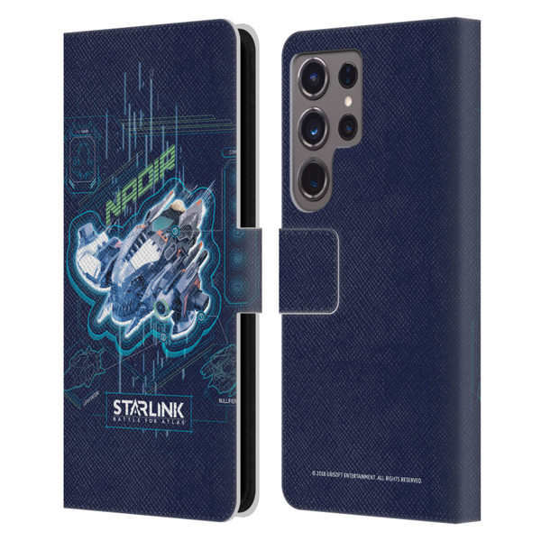 Starlink Battle for Atlas Starships Nadir Leather Book Wallet Case Cover For Samsung Galaxy S24 Ultra 5G