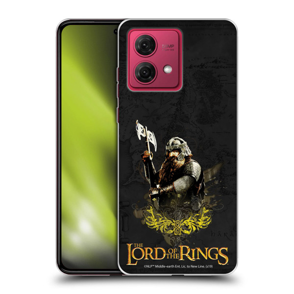 The Lord Of The Rings The Fellowship Of The Ring Character Art Gimli Soft Gel Case for Motorola Moto G84 5G