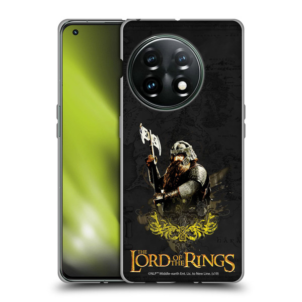 The Lord Of The Rings The Fellowship Of The Ring Character Art Gimli Soft Gel Case for OnePlus 11 5G