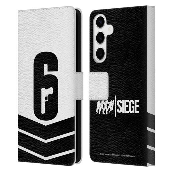 Tom Clancy's Rainbow Six Siege Logo Art Esport Jersey Leather Book Wallet Case Cover For Samsung Galaxy S24+ 5G
