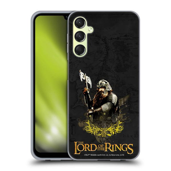 The Lord Of The Rings The Fellowship Of The Ring Character Art Gimli Soft Gel Case for Samsung Galaxy A24 4G / Galaxy M34 5G