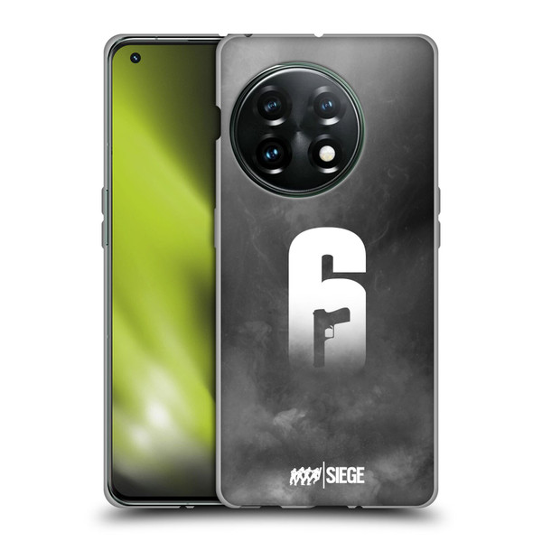Tom Clancy's Rainbow Six Siege Logo Art Smoke Soft Gel Case for OnePlus 11 5G