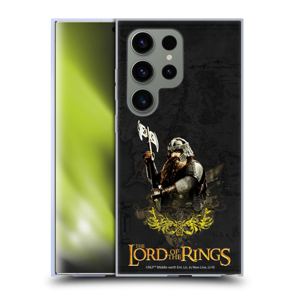 The Lord Of The Rings The Fellowship Of The Ring Character Art Gimli Soft Gel Case for Samsung Galaxy S24 Ultra 5G