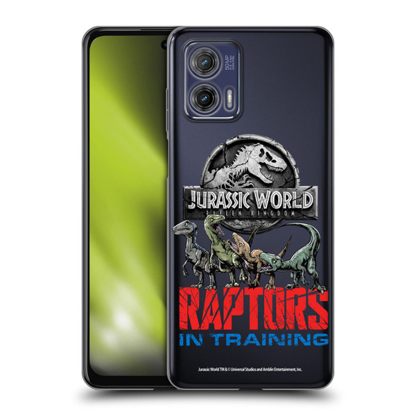 Jurassic World Fallen Kingdom Key Art Raptors In Training Soft Gel Case for Motorola Moto G73 5G
