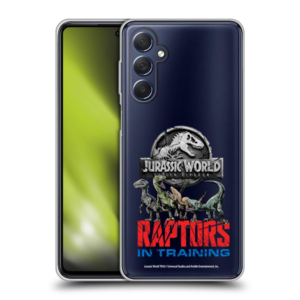 Jurassic World Fallen Kingdom Key Art Raptors In Training Soft Gel Case for Samsung Galaxy M54 5G