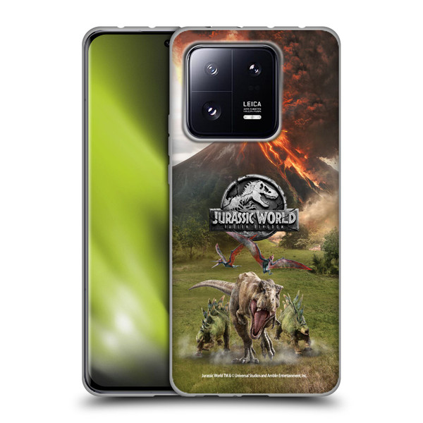 Jurassic World Fallen Kingdom Key Art Dinosaurs Escape Soft Gel Case for Xiaomi 13 Pro 5G