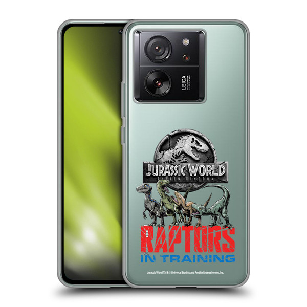 Jurassic World Fallen Kingdom Key Art Raptors In Training Soft Gel Case for Xiaomi 13T 5G / 13T Pro 5G