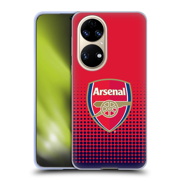 Arsenal FC Crest 2 Fade Soft Gel Case for Huawei P50