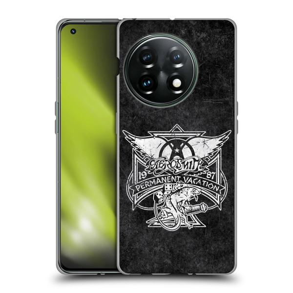 Aerosmith Black And White 1987 Permanent Vacation Soft Gel Case for OnePlus 11 5G
