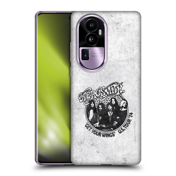 Aerosmith Black And White Get Your Wings US Tour Soft Gel Case for OPPO Reno10 Pro+