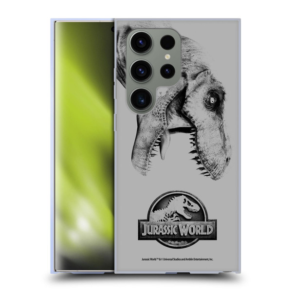 Jurassic World Fallen Kingdom Logo T-Rex Soft Gel Case for Samsung Galaxy S24 Ultra 5G