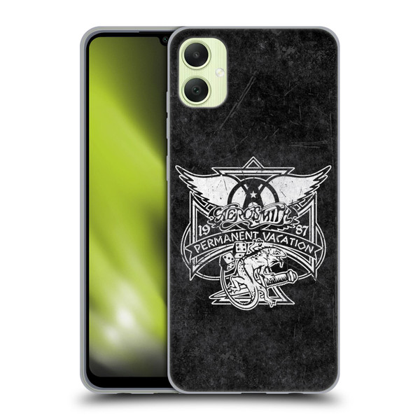 Aerosmith Black And White 1987 Permanent Vacation Soft Gel Case for Samsung Galaxy A05