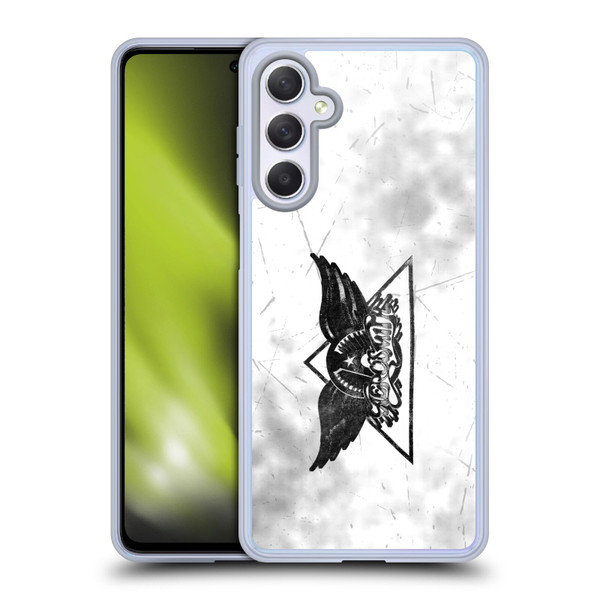 Aerosmith Black And White Triangle Winged Logo Soft Gel Case for Samsung Galaxy M54 5G