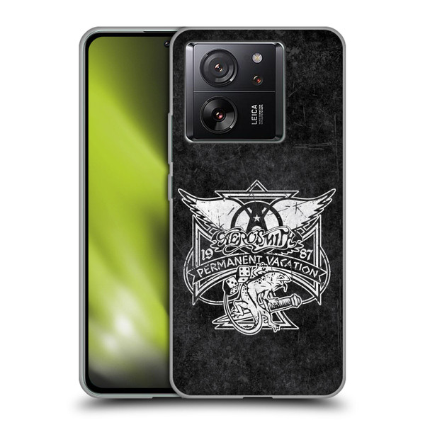 Aerosmith Black And White 1987 Permanent Vacation Soft Gel Case for Xiaomi 13T 5G / 13T Pro 5G