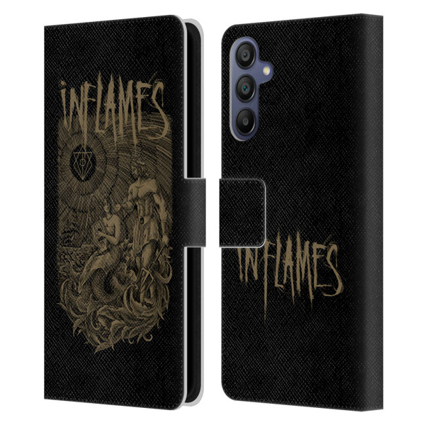 In Flames Metal Grunge Adventures Leather Book Wallet Case Cover For Samsung Galaxy A15