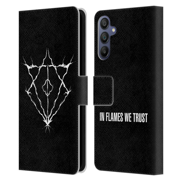 In Flames Metal Grunge Jesterhead Logo Leather Book Wallet Case Cover For Samsung Galaxy A15