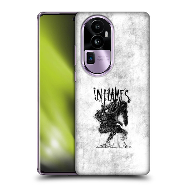 In Flames Metal Grunge Big Creature Soft Gel Case for OPPO Reno10 Pro+
