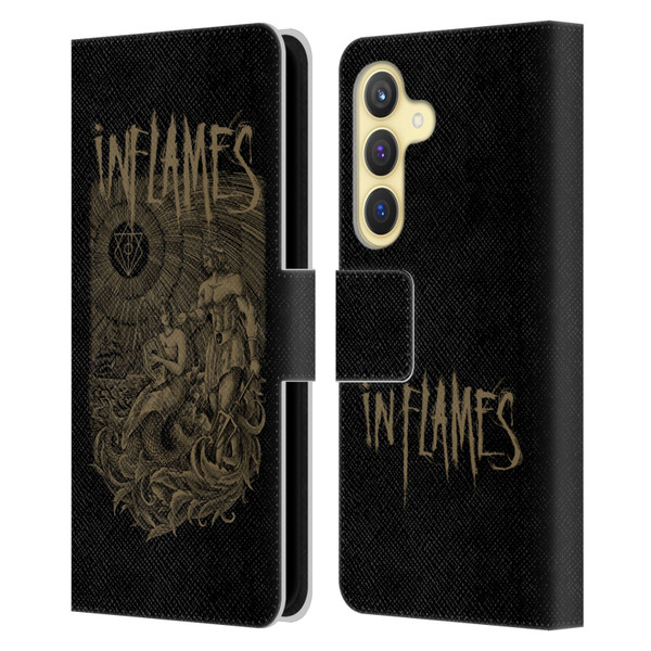 In Flames Metal Grunge Adventures Leather Book Wallet Case Cover For Samsung Galaxy S24 5G