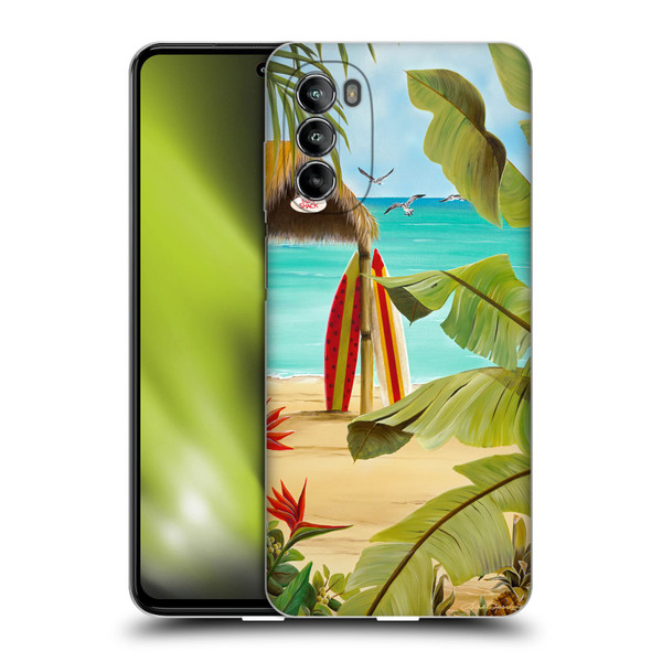 Lisa Sparling Birds And Nature Surf Shack Soft Gel Case for Motorola Moto G82 5G