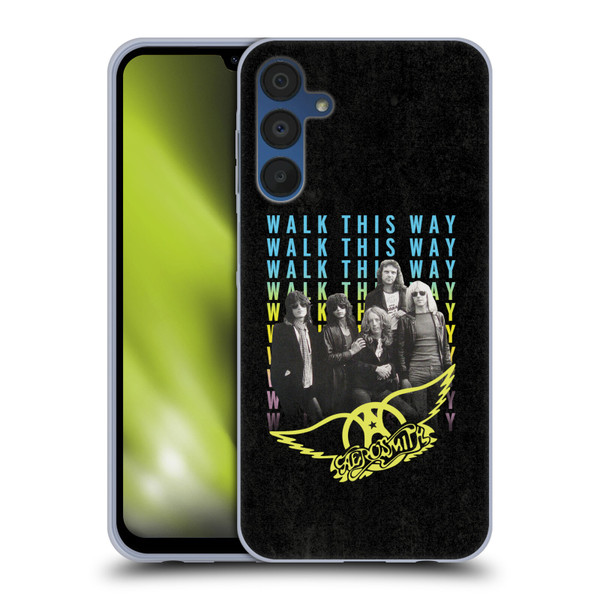 Aerosmith Classics Walk This Way Soft Gel Case for Samsung Galaxy A15