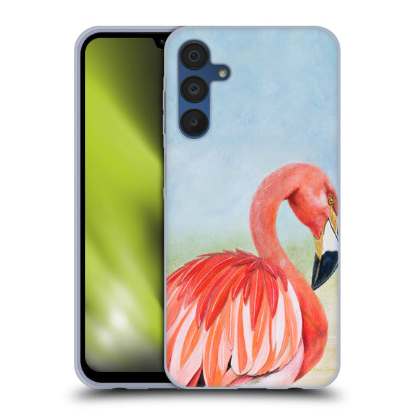 Lisa Sparling Birds And Nature Flamingo Soft Gel Case for Samsung Galaxy A15