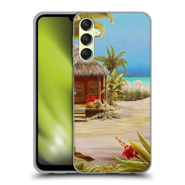 Lisa Sparling Birds And Nature Beach House Soft Gel Case for Samsung Galaxy A24 4G / Galaxy M34 5G