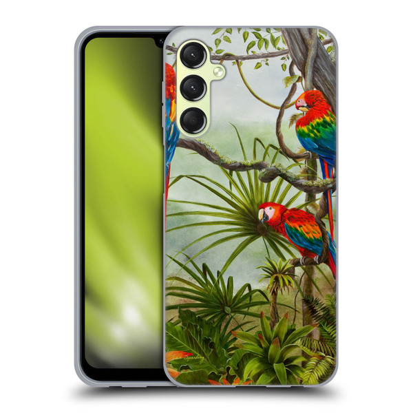 Lisa Sparling Birds And Nature Misty Morning Soft Gel Case for Samsung Galaxy A24 4G / Galaxy M34 5G