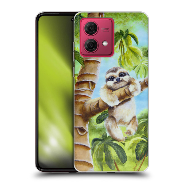 Lisa Sparling Creatures Cutest Sloth Soft Gel Case for Motorola Moto G84 5G