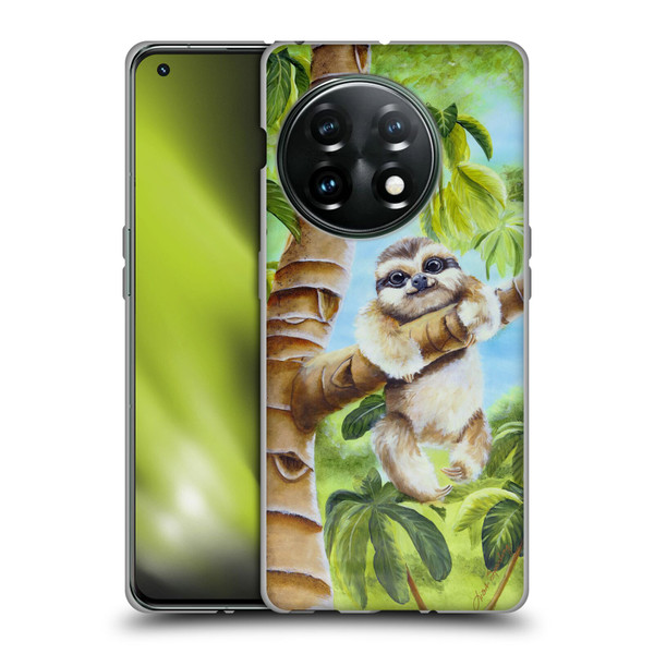 Lisa Sparling Creatures Cutest Sloth Soft Gel Case for OnePlus 11 5G
