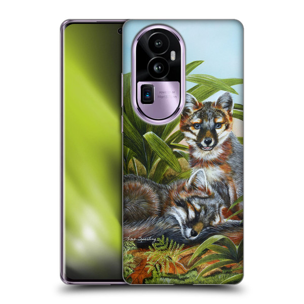 Lisa Sparling Creatures Red Fox Kits Soft Gel Case for OPPO Reno10 Pro+