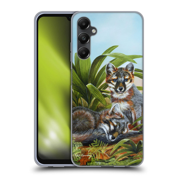 Lisa Sparling Creatures Red Fox Kits Soft Gel Case for Samsung Galaxy A05s