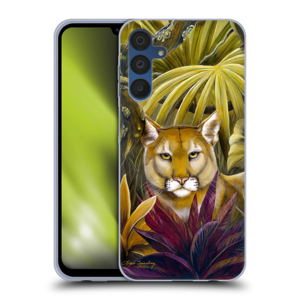Lisa Sparling Creatures Florida Forest Panther Soft Gel Case for Samsung Galaxy A15