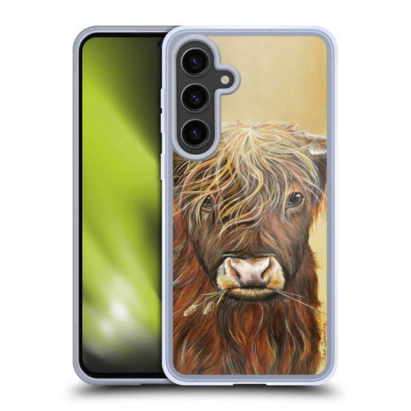 Lisa Sparling Creatures Highland Cow Fireball Soft Gel Case for Samsung Galaxy S24+ 5G