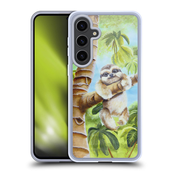 Lisa Sparling Creatures Cutest Sloth Soft Gel Case for Samsung Galaxy S24+ 5G