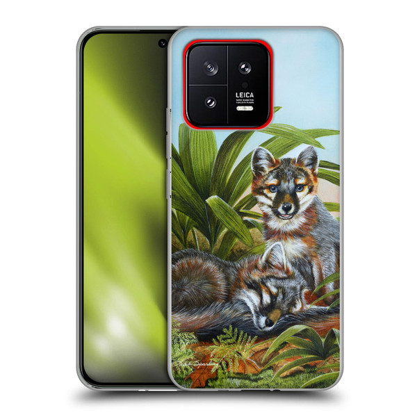 Lisa Sparling Creatures Red Fox Kits Soft Gel Case for Xiaomi 13 5G
