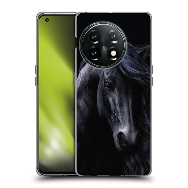 Laurie Prindle Western Stallion The Black Soft Gel Case for OnePlus 11 5G
