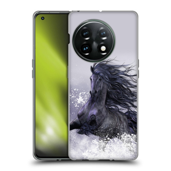 Laurie Prindle Western Stallion Winter Thunder Soft Gel Case for OnePlus 11 5G