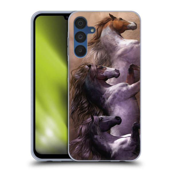 Laurie Prindle Western Stallion Run To Freedom Soft Gel Case for Samsung Galaxy A15