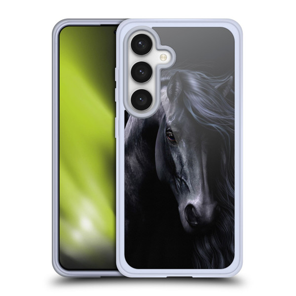 Laurie Prindle Western Stallion The Black Soft Gel Case for Samsung Galaxy S24 5G