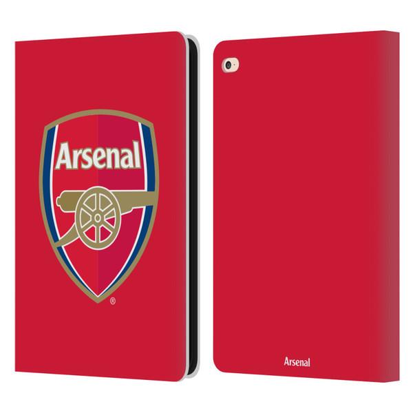 Arsenal FC Crest 2 Full Colour Red Leather Book Wallet Case Cover For Apple iPad Air 2 (2014)