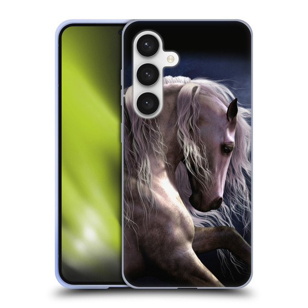 Laurie Prindle Western Stallion Night Silver Ghost II Soft Gel Case for Samsung Galaxy S24 5G
