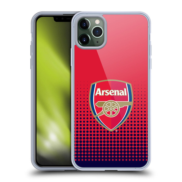 Arsenal FC Crest 2 Fade Soft Gel Case for Apple iPhone 11 Pro Max